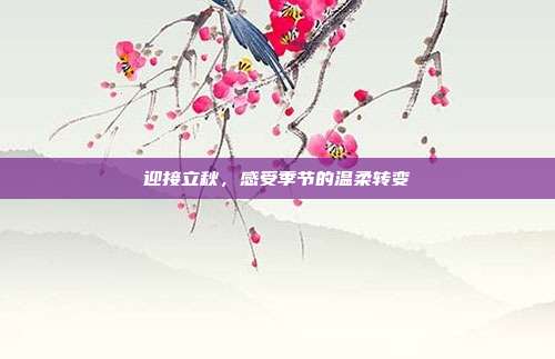 迎接立秋，感受季节的温柔转变