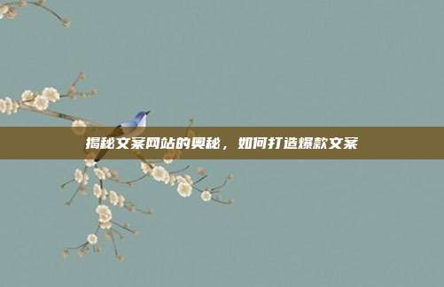 揭秘文案网站的奥秘，如何打造爆款文案