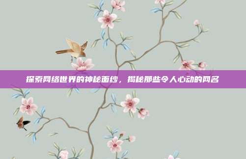 探索网络世界的神秘面纱，揭秘那些令人心动的网名