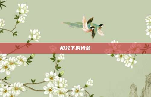 阳光下的诗意