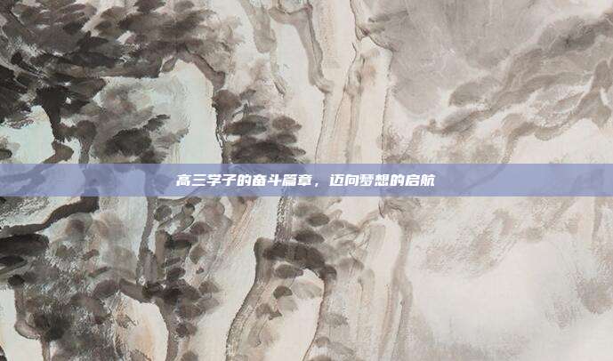 高三学子的奋斗篇章,迈向梦想的启航