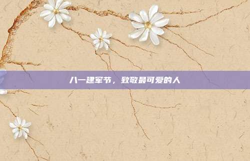 八一建军节，致敬最可爱的人