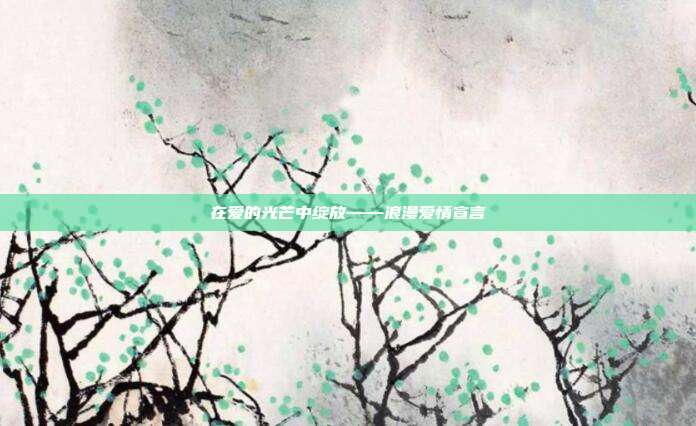 在爱的光芒中绽放——浪漫爱情宣言