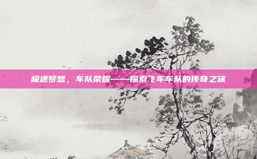 极速梦想,车队荣耀——探索飞车车队的传奇之旅