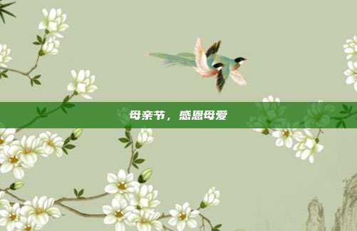 母亲节,感恩母爱
