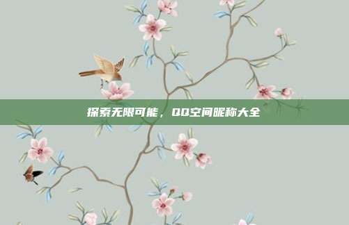 探索无限可能,QQ空间昵称大全