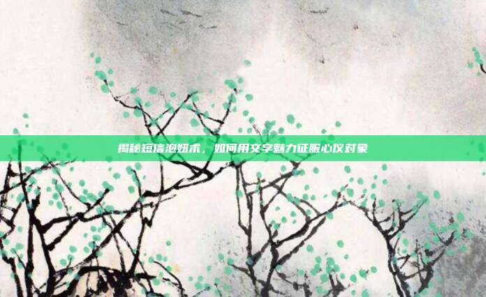 揭秘短信泡妞术,如何用文字魅力征服心仪对象