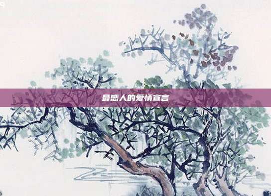 最感人的爱情宣言