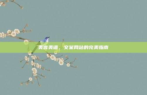 美言美语,文案网站的完美指南