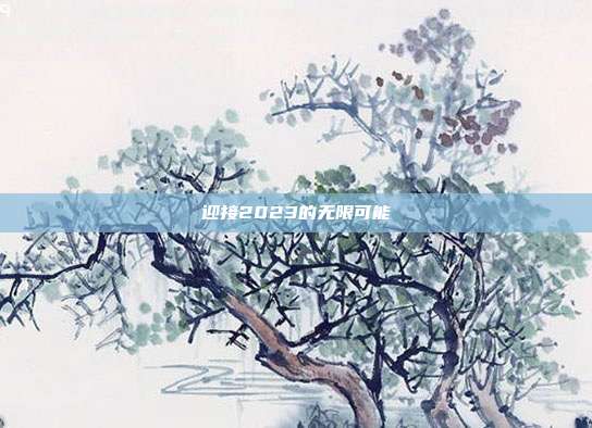 迎接2023的无限可能