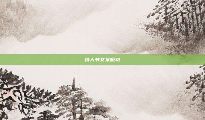 情人节文案短句